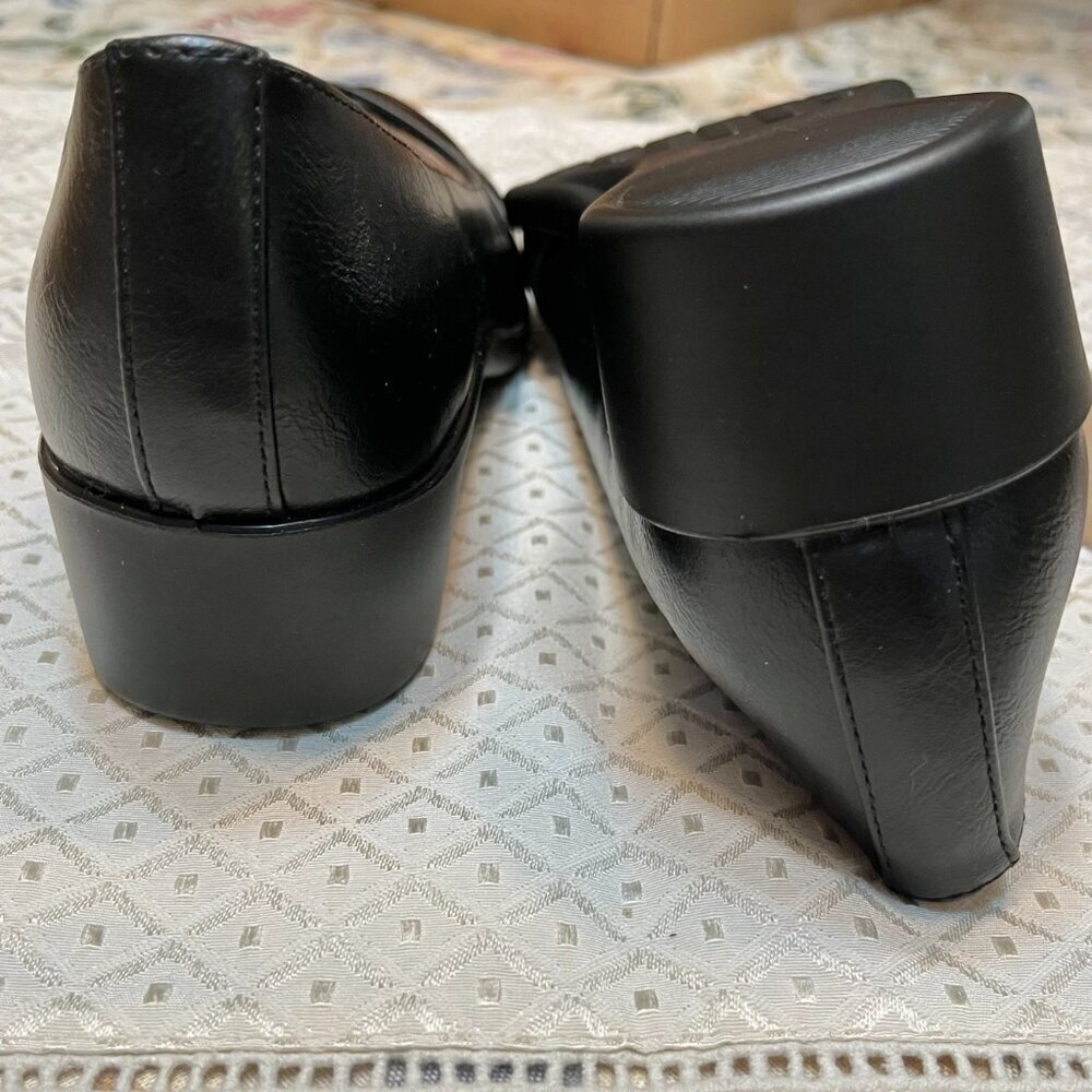 LIFESTRIDE JORIE Shoes WEDGES Black Size 8M - Picture 3 of 5